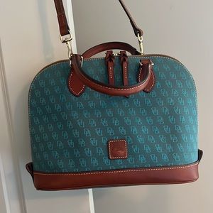Dooney &Bourke satchel with crossbody scrap.